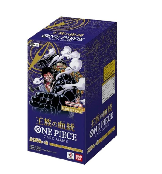 Sealed One Piece TCG OP-10 Royal Blood Japanese Booster Box Front View